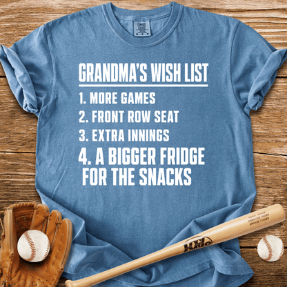 Grandma's Wish List T-Shirt - HomeRun PrintsComfort Colors