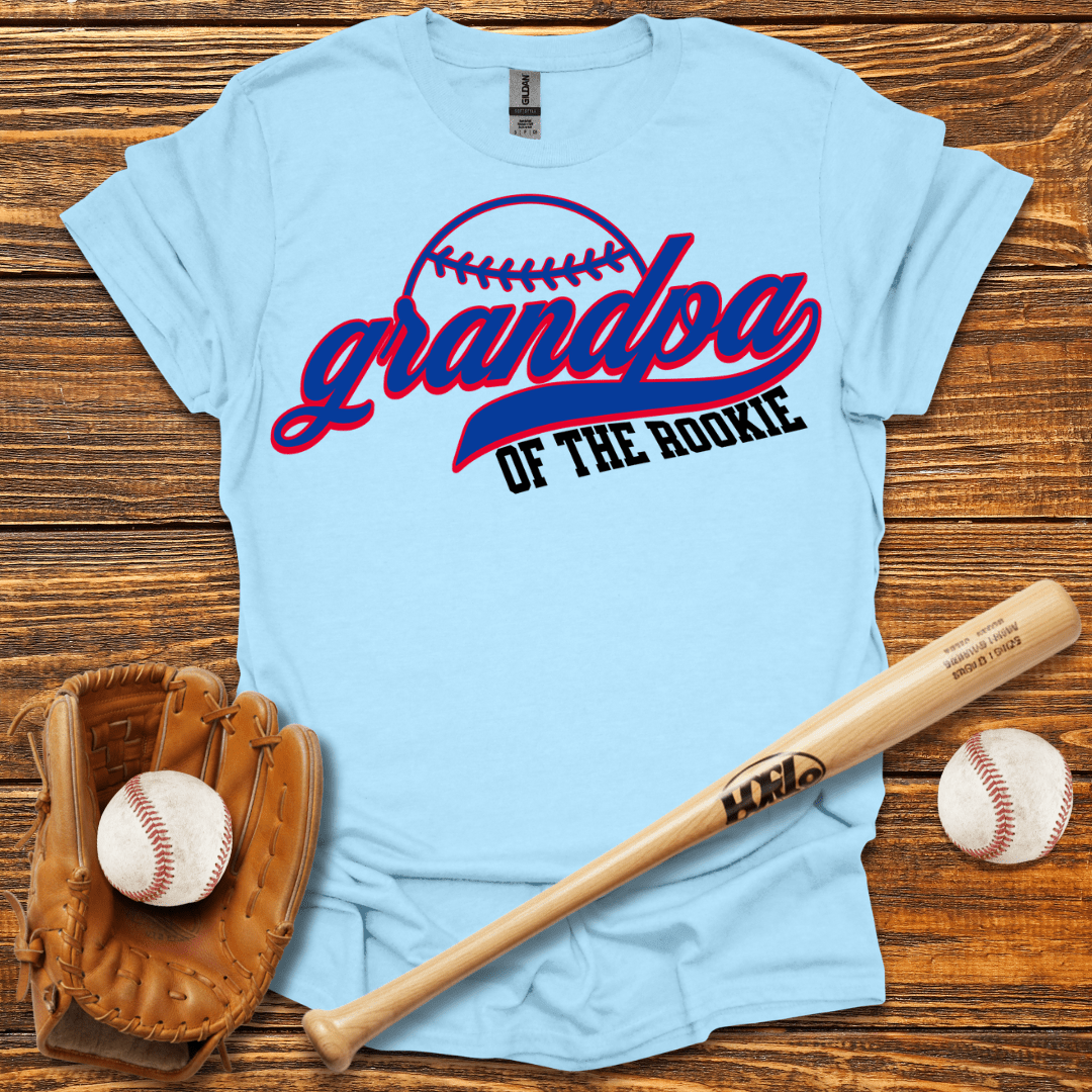 Grandpa Of The Rookie T-Shirt - HomeRun PrintsT-Shirt