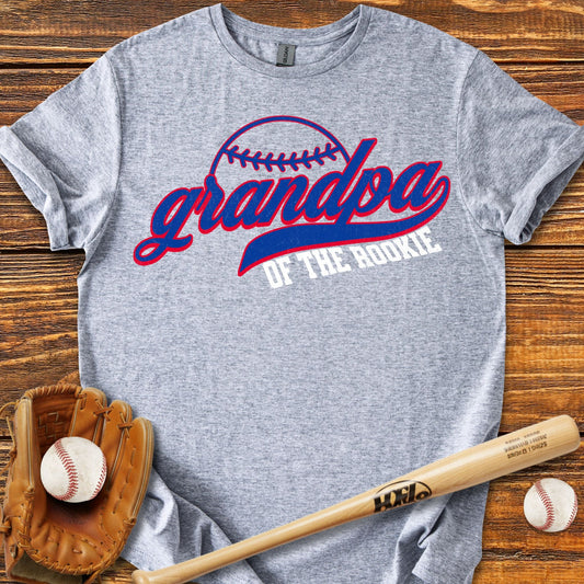 Grandpa Of The Rookie T-Shirt - HomeRun PrintsT-Shirt