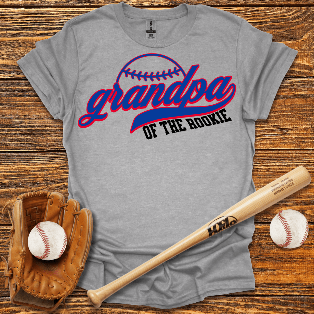 Grandpa Of The Rookie T-Shirt - HomeRun PrintsT-Shirt