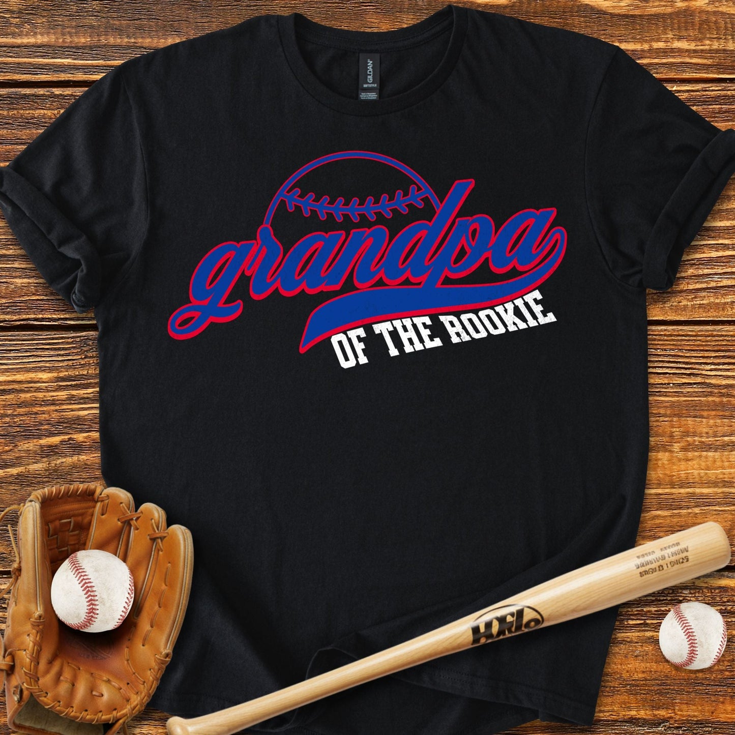 Grandpa Of The Rookie T-Shirt - HomeRun PrintsT-Shirt