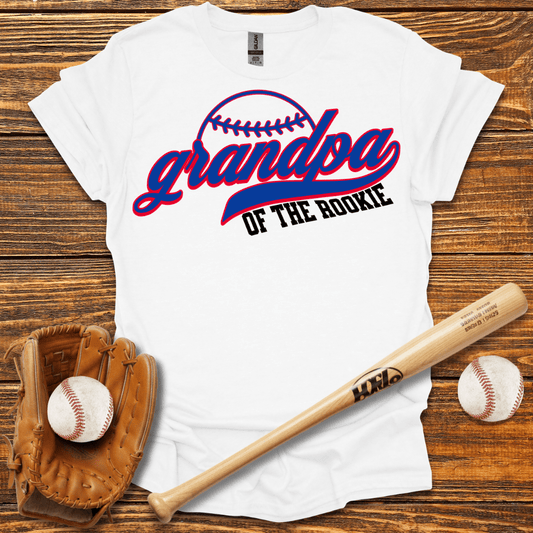 Grandpa Of The Rookie T-Shirt - HomeRun PrintsT-Shirt