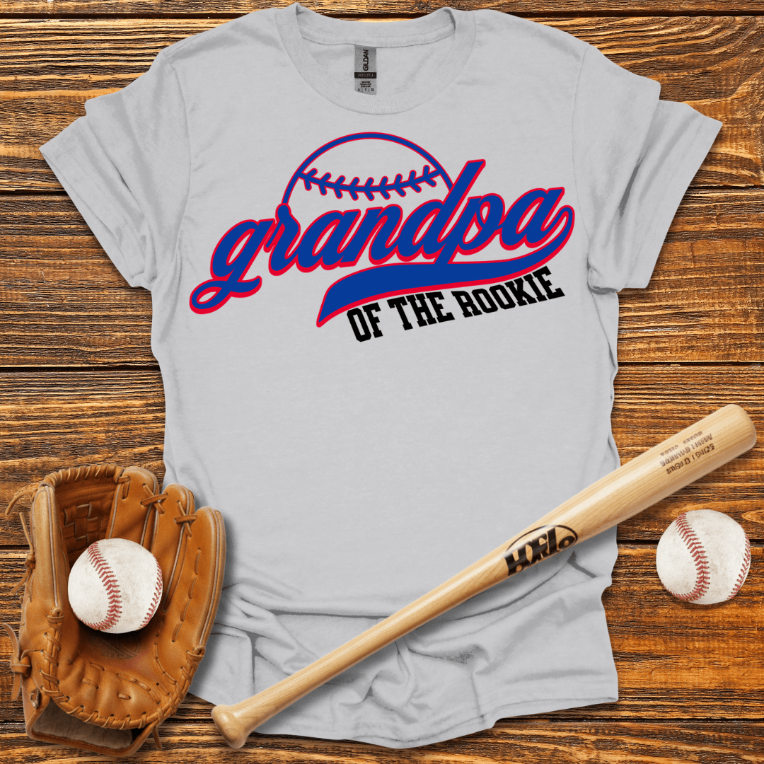 Grandpa Of The Rookie T-Shirt - HomeRun PrintsT-Shirt
