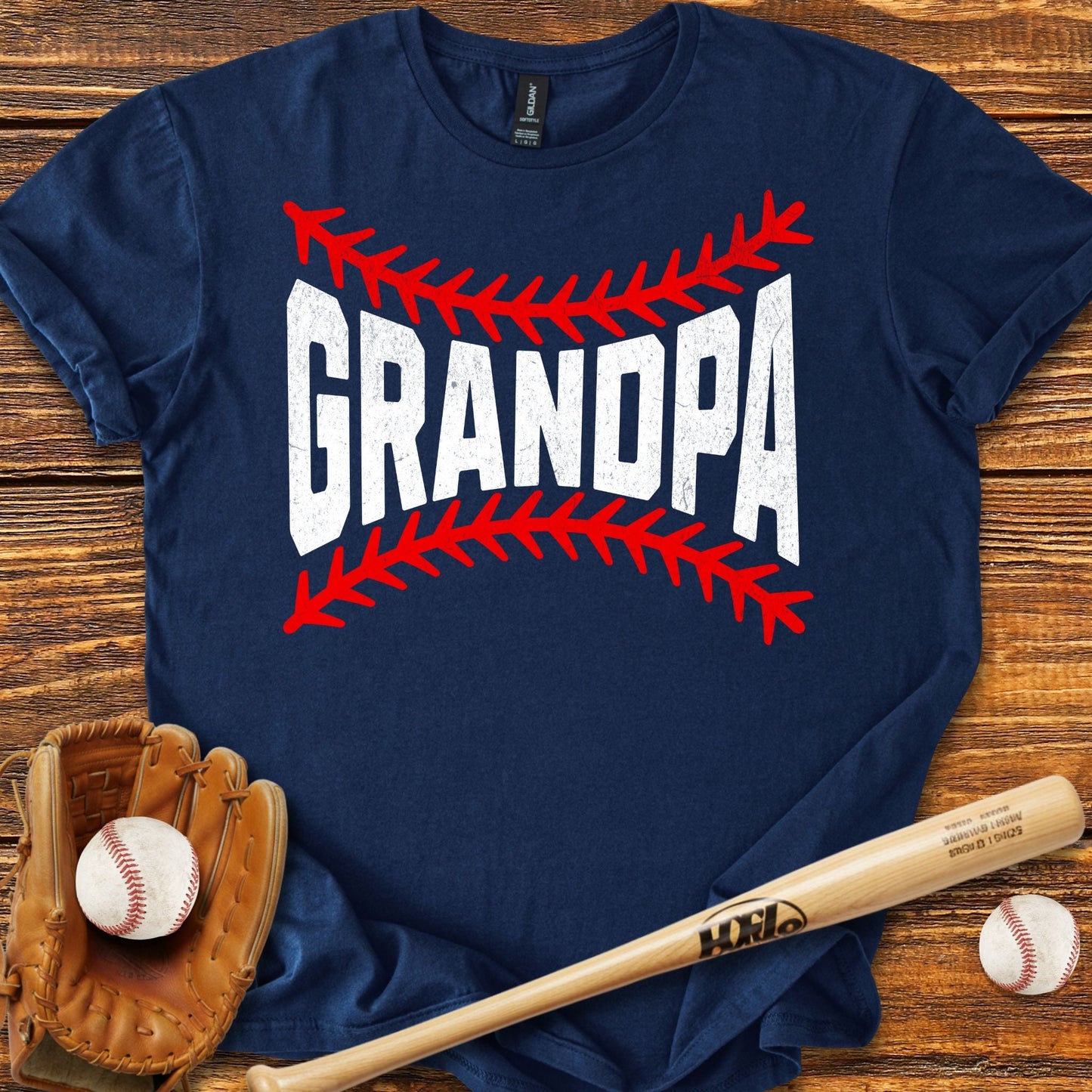 Grandpa Stitches T-Shirt - HomeRun PrintsT-Shirt