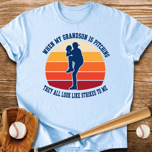 Grandparent Sees Only Strikes - HomeRun PrintsT-Shirt