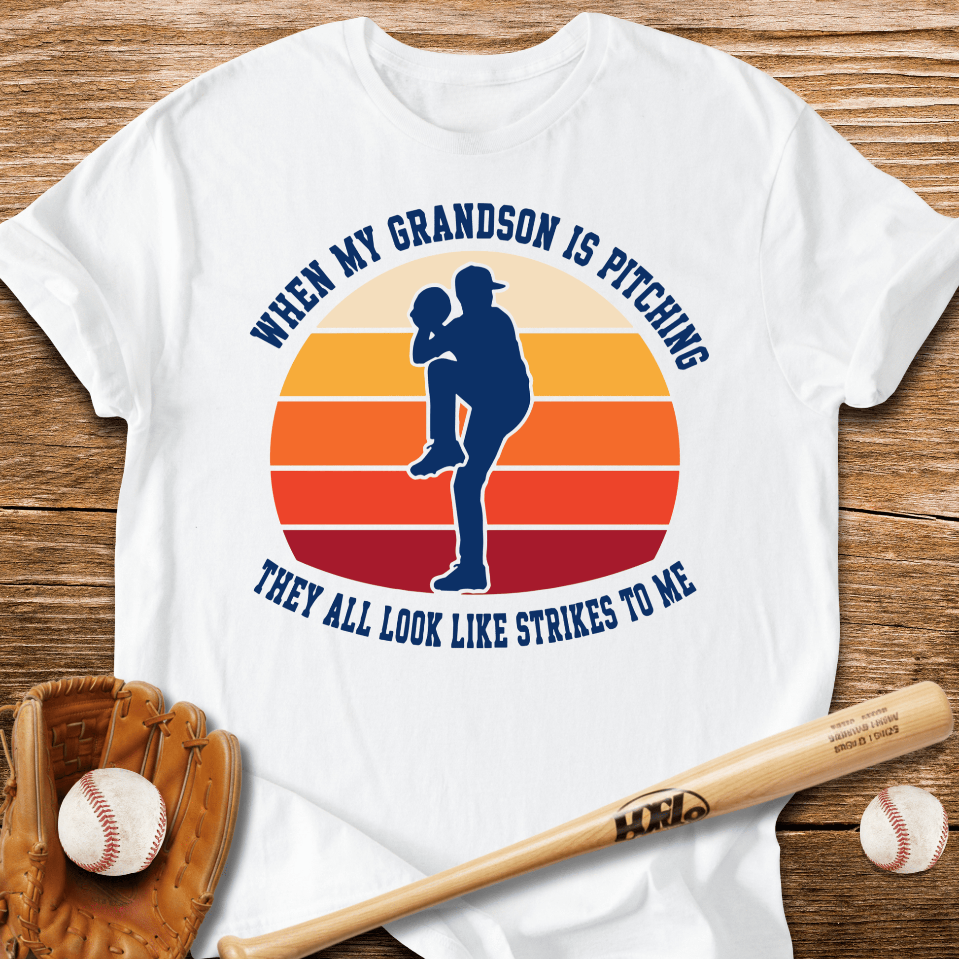 Grandparent Sees Only Strikes T-Shirt - HomeRun PrintsT-Shirt