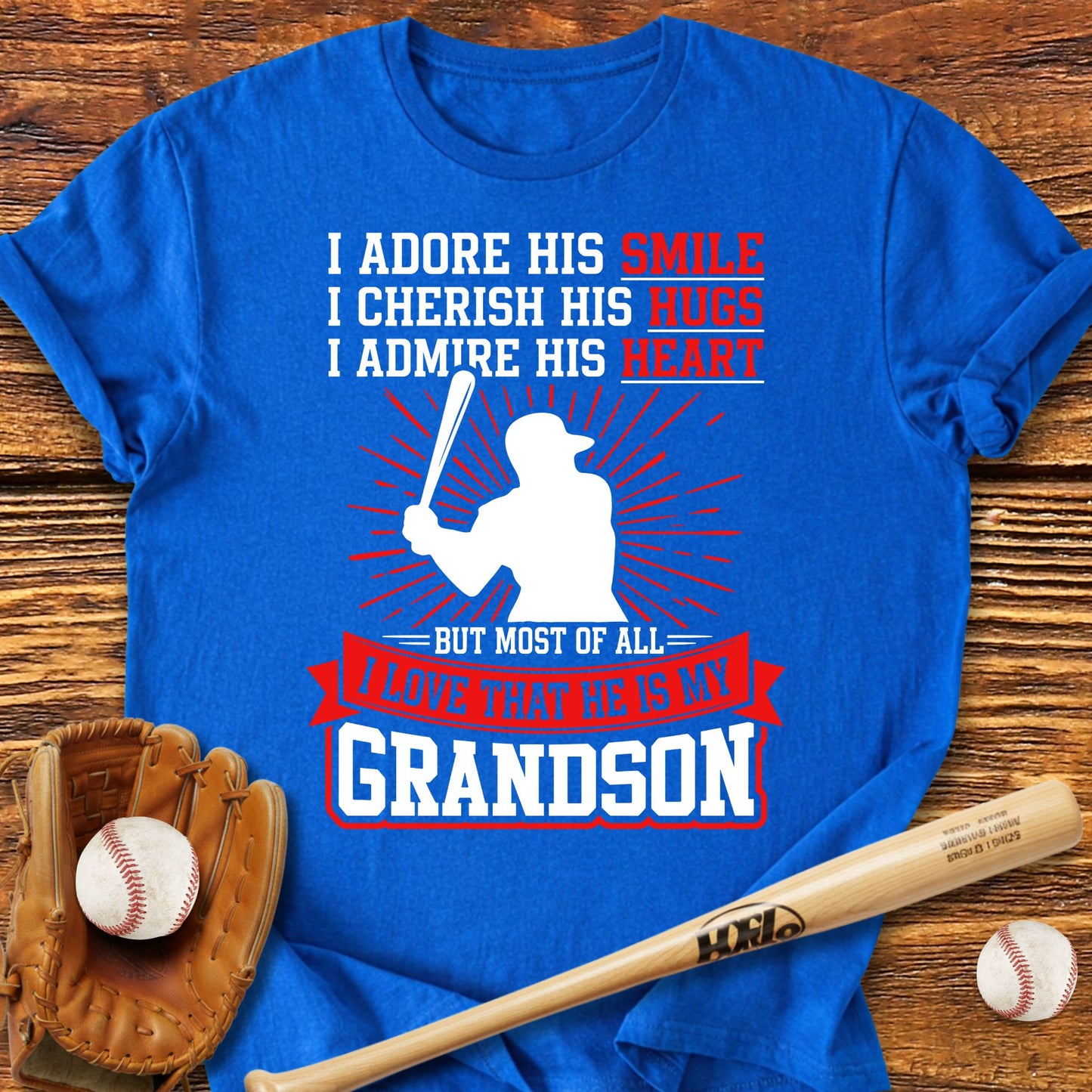 Grandson Baseball Grandma T-Shirt - HomeRun PrintsT-Shirt