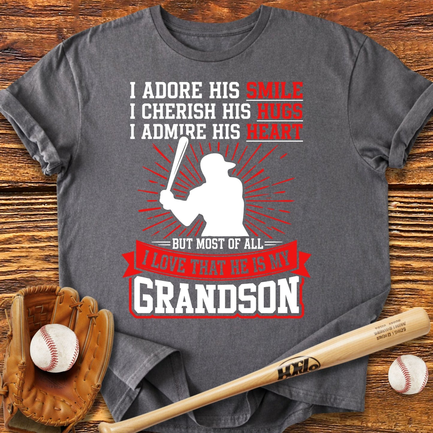 Grandson Baseball Grandma T-Shirt - HomeRun PrintsT-Shirt