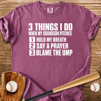 Grandson Pitches Grandma Prays - HomeRun PrintsComfort Colors