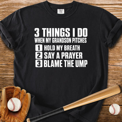 Grandson Pitches Grandma Prays - HomeRun PrintsComfort Colors