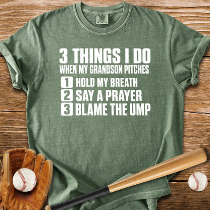 Grandson Pitches Grandma Prays - HomeRun PrintsComfort Colors