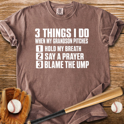 Grandson Pitches Grandma Prays - HomeRun PrintsComfort Colors