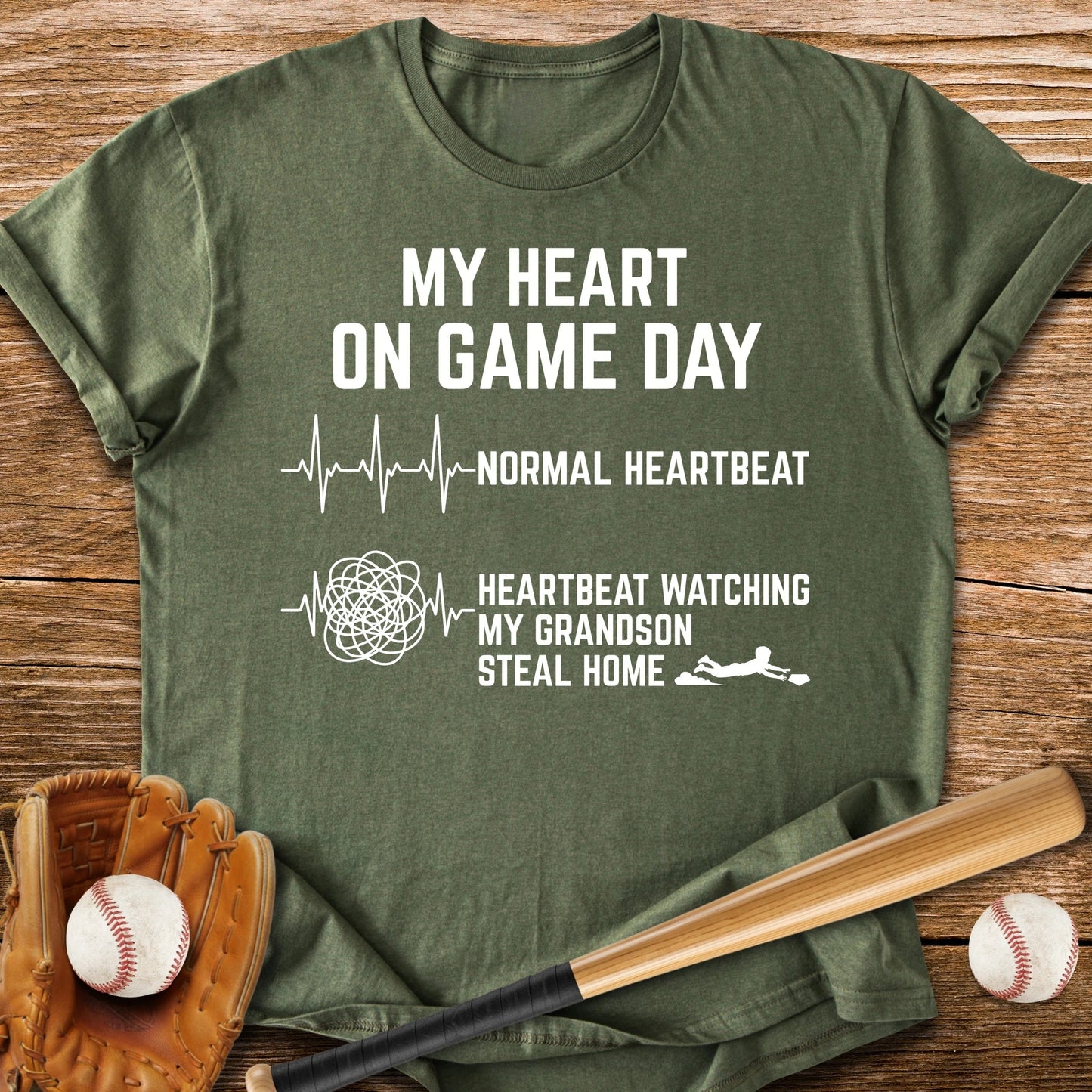 Grandson Steal Home - HomeRun PrintsT-Shirt
