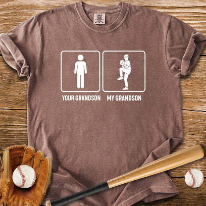 Grandson Throws Heat T-Shirt - HomeRun PrintsComfort Colors