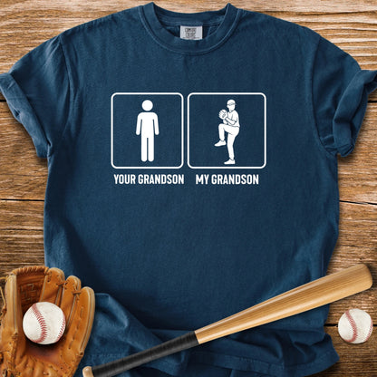 Grandson Throws Heat T-Shirt - HomeRun PrintsComfort Colors