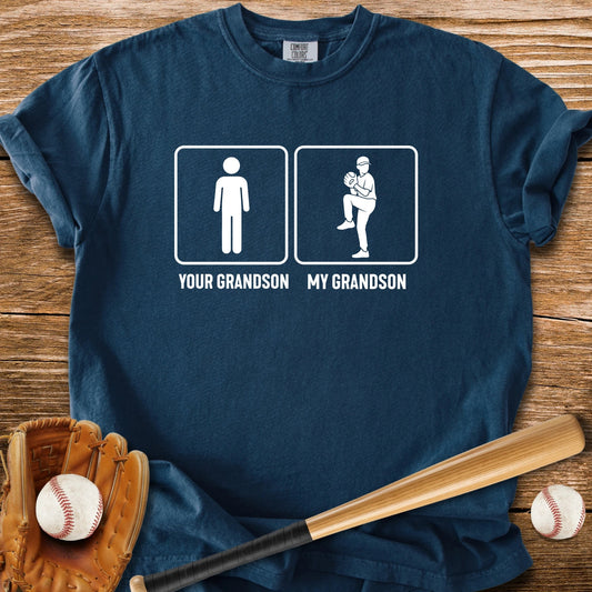 Grandson Throws Heat T-Shirt - HomeRun PrintsComfort Colors