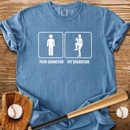Grandson Throws Heat T-Shirt - HomeRun PrintsComfort Colors