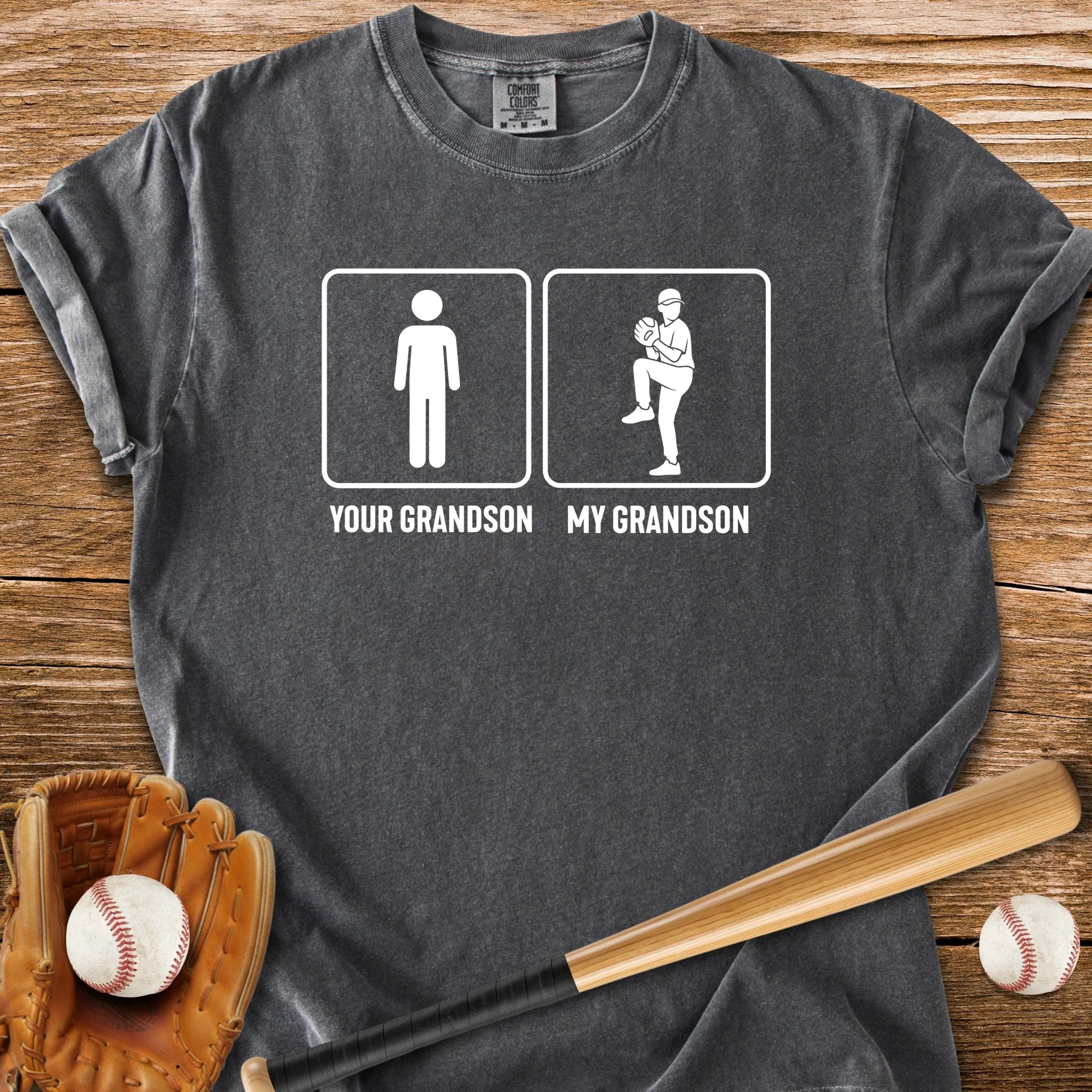 Grandson Throws Heat T-Shirt - HomeRun PrintsComfort Colors