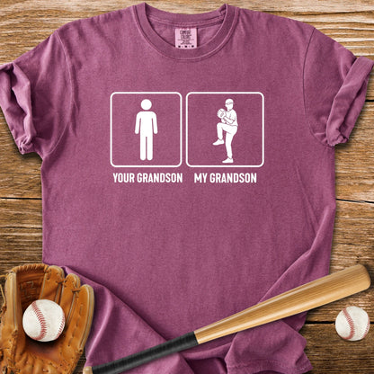 Grandson Throws Heat T-Shirt - HomeRun PrintsComfort Colors