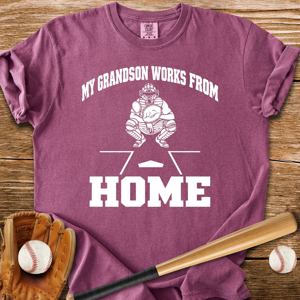Grandson Works Home - HomeRun PrintsComfort Colors