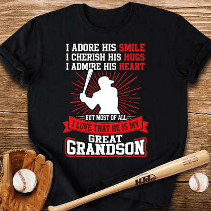 Great Grandson Baseball T-Shirt - HomeRun PrintsT-Shirt