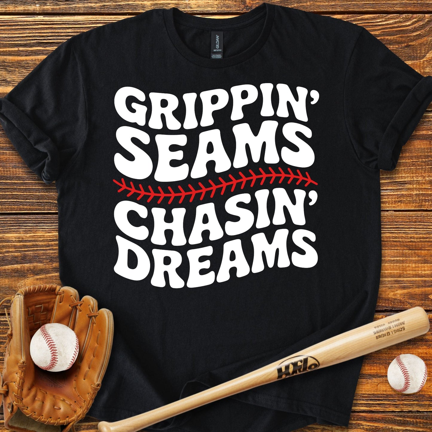 Grippin' Seams T-Shirt - HomeRun PrintsT-Shirt