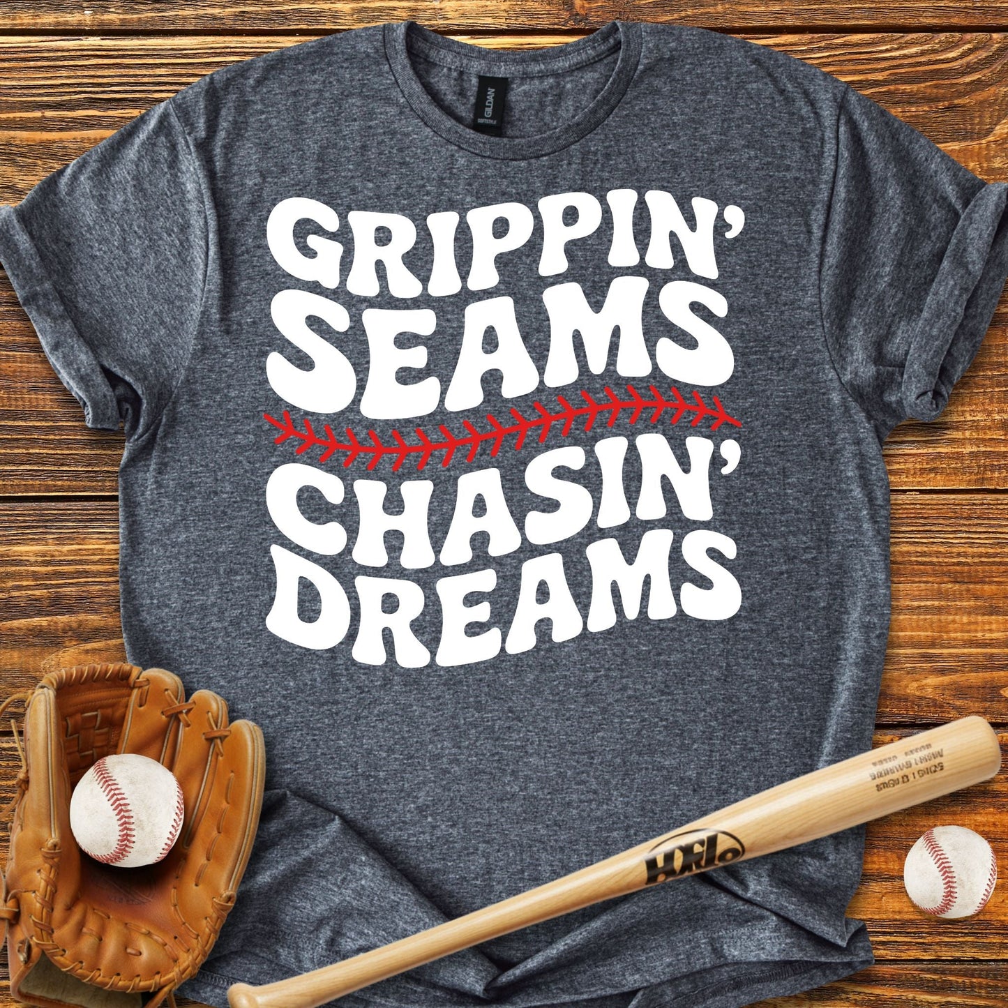 Grippin' Seams T-Shirt - HomeRun PrintsT-Shirt