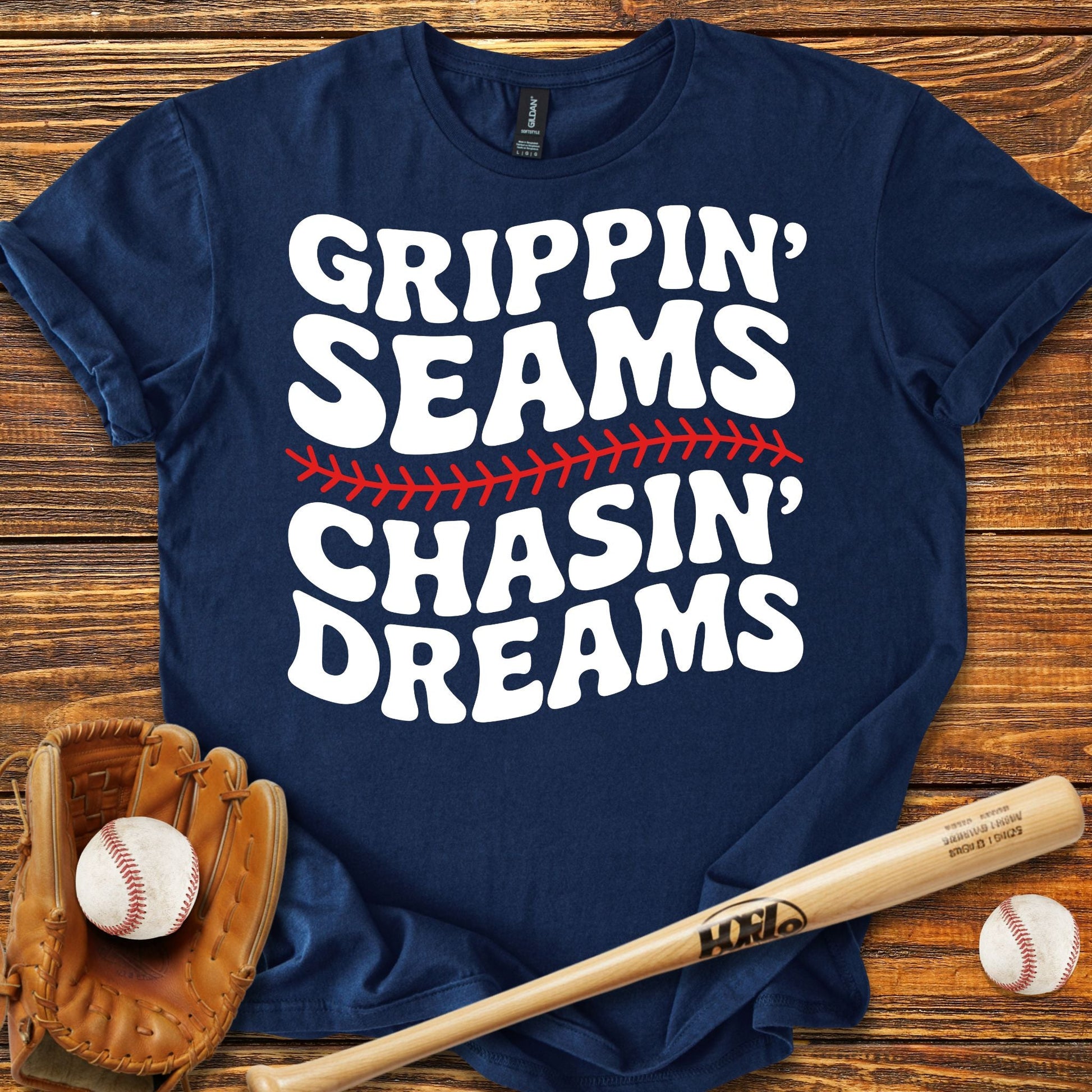 Grippin' Seams T-Shirt - HomeRun PrintsT-Shirt