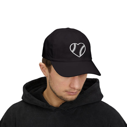 Heart Embroidered Baseball Cap - HomeRun PrintsHats