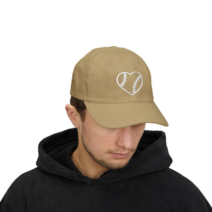 Heart Embroidered Baseball Cap - HomeRun PrintsHats