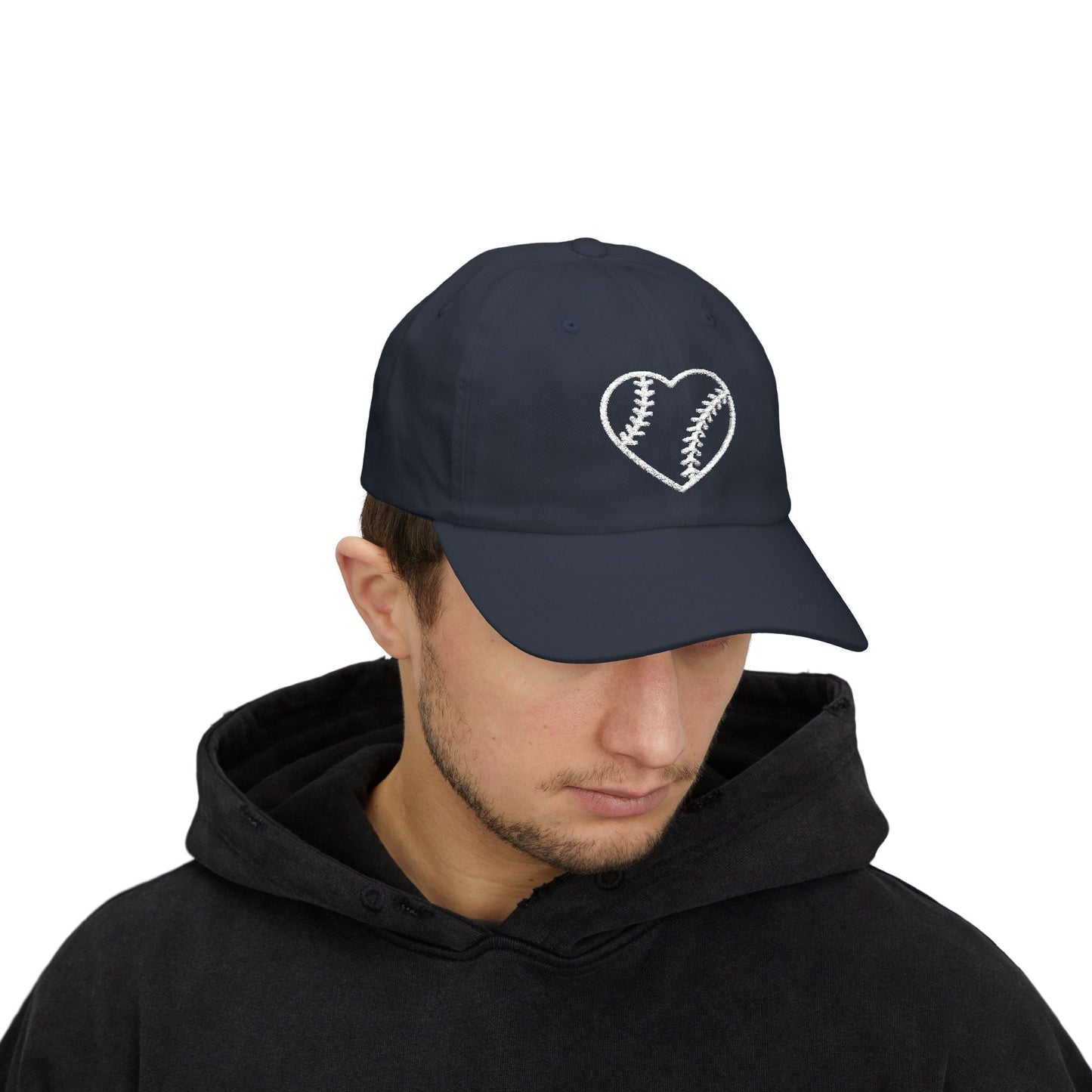 Heart Embroidered Baseball Cap - HomeRun PrintsHats