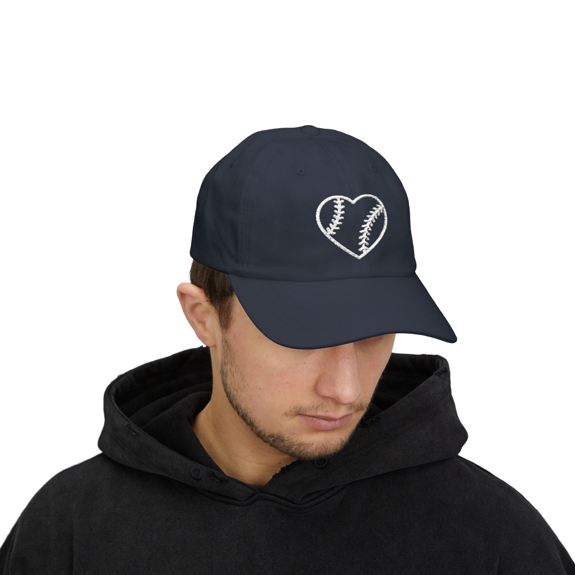 Heart Embroidered Baseball Cap - HomeRun PrintsHats
