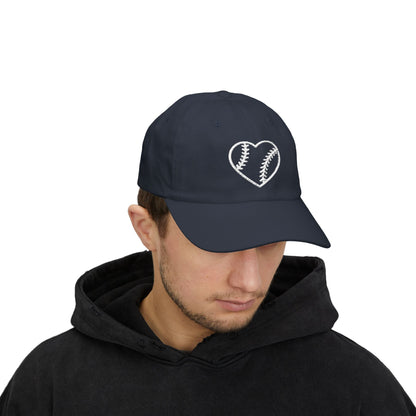 Heart Embroidered Baseball Cap - HomeRun PrintsHats