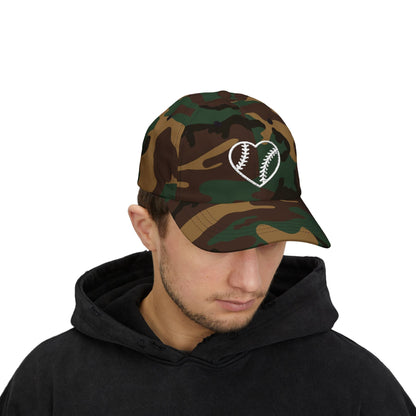 Heart Embroidered Baseball Cap - HomeRun PrintsHats