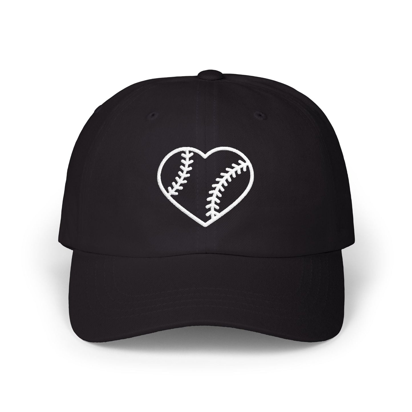 Heart Embroidered Baseball Cap - HomeRun PrintsHats