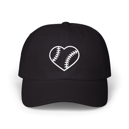 Heart Embroidered Baseball Cap - HomeRun PrintsHats