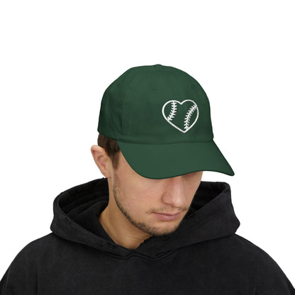 Heart Embroidered Baseball Cap - HomeRun PrintsHats