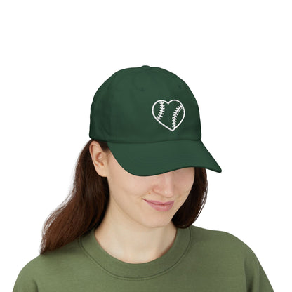 Heart Embroidered Baseball Cap - HomeRun PrintsHats