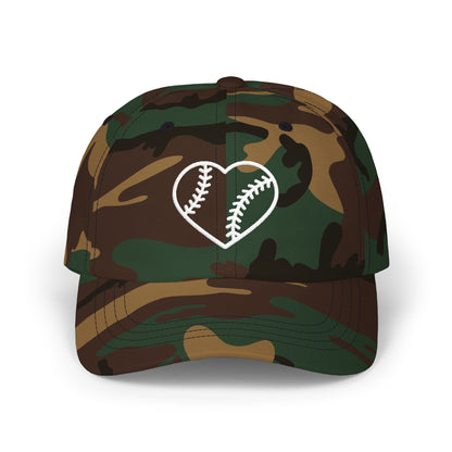 Heart Embroidered Baseball Cap - HomeRun PrintsHats