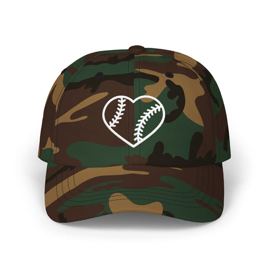 Heart Embroidered Baseball Cap - HomeRun PrintsHats