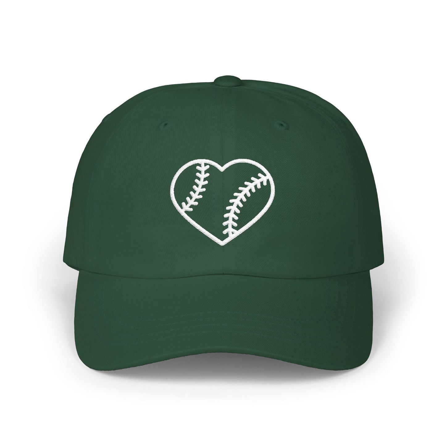 Heart Embroidered Baseball Cap - HomeRun PrintsHats