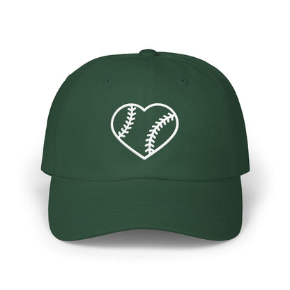 Heart Embroidered Baseball Cap - HomeRun PrintsHats