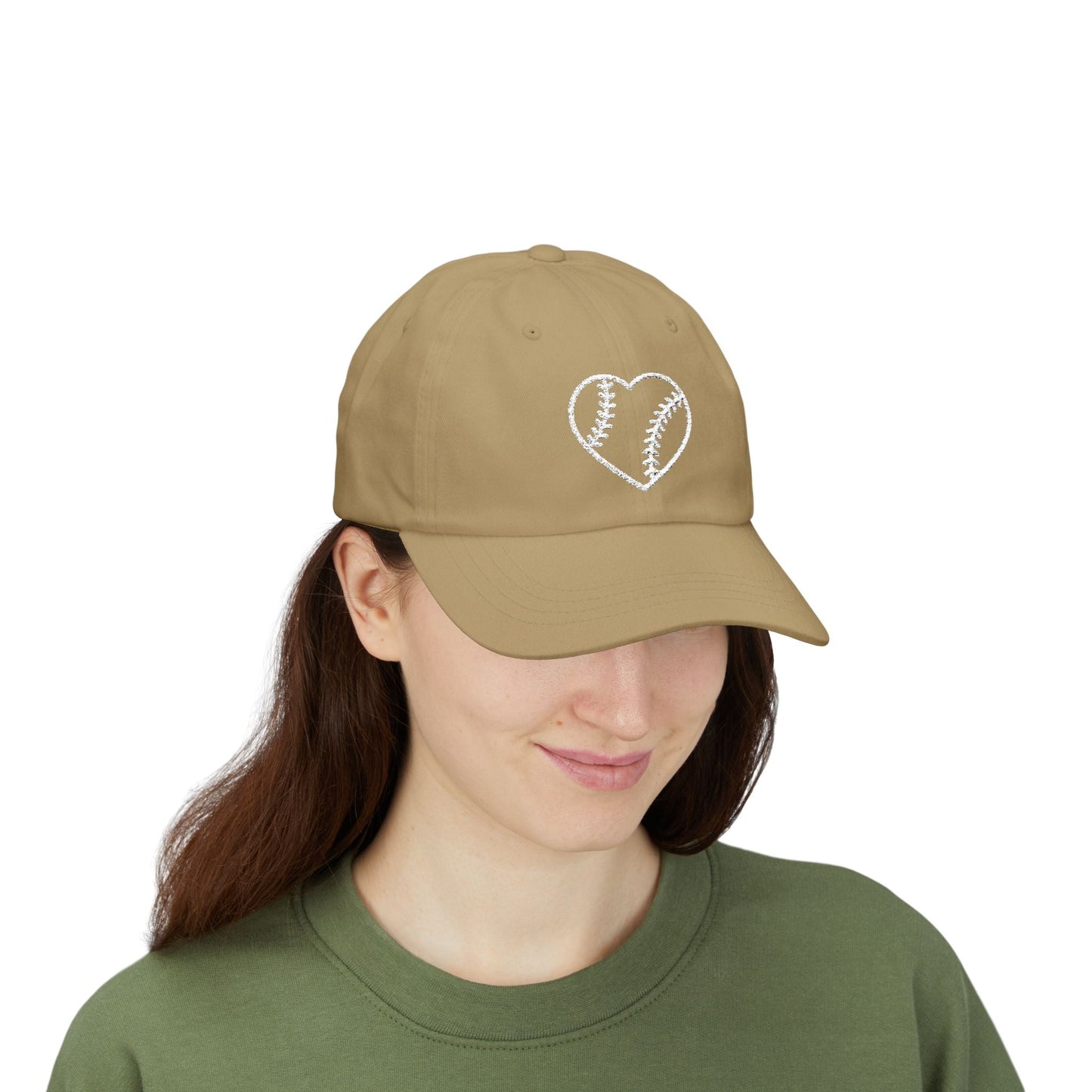 Heart Embroidered Baseball Cap - HomeRun PrintsHats