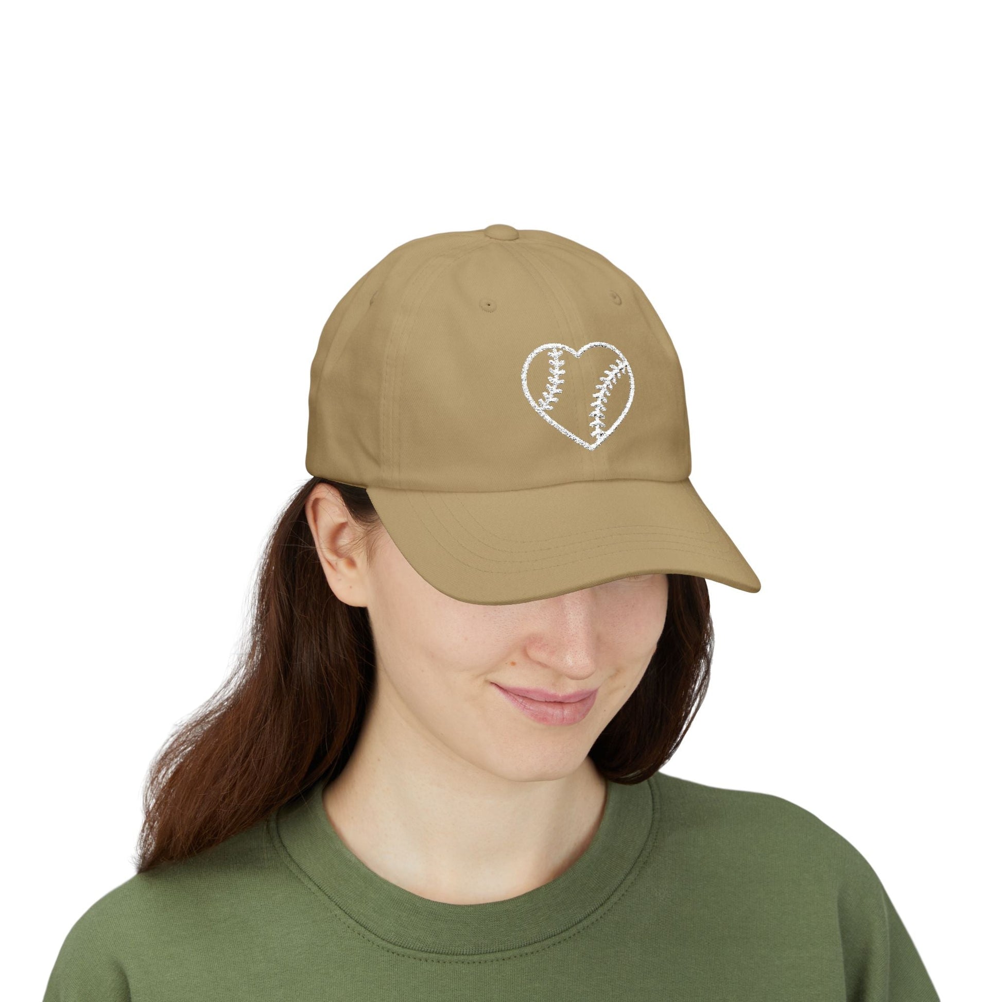 Heart Embroidered Baseball Cap - HomeRun PrintsHats