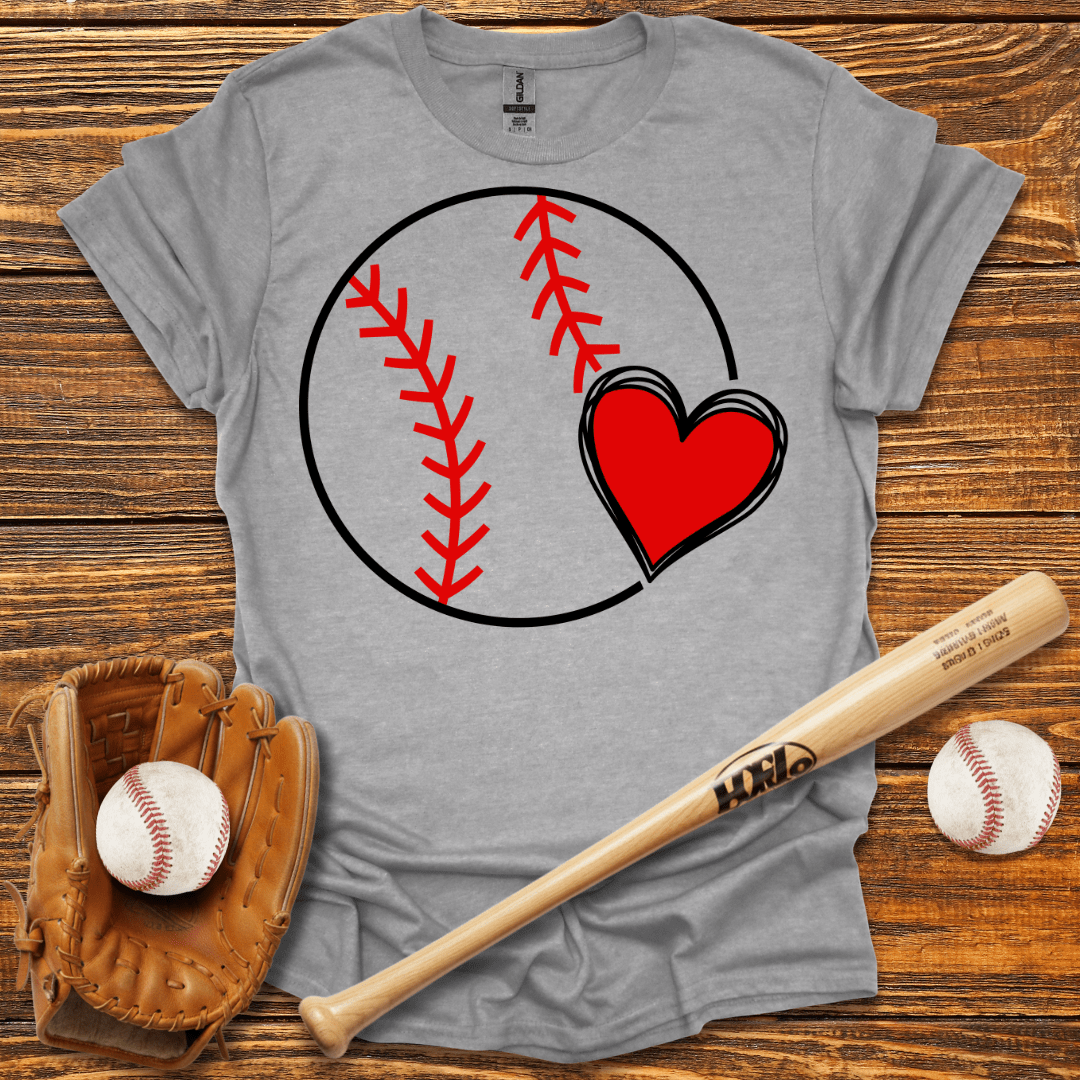 Heart T-Shirt - HomeRun PrintsT-Shirt