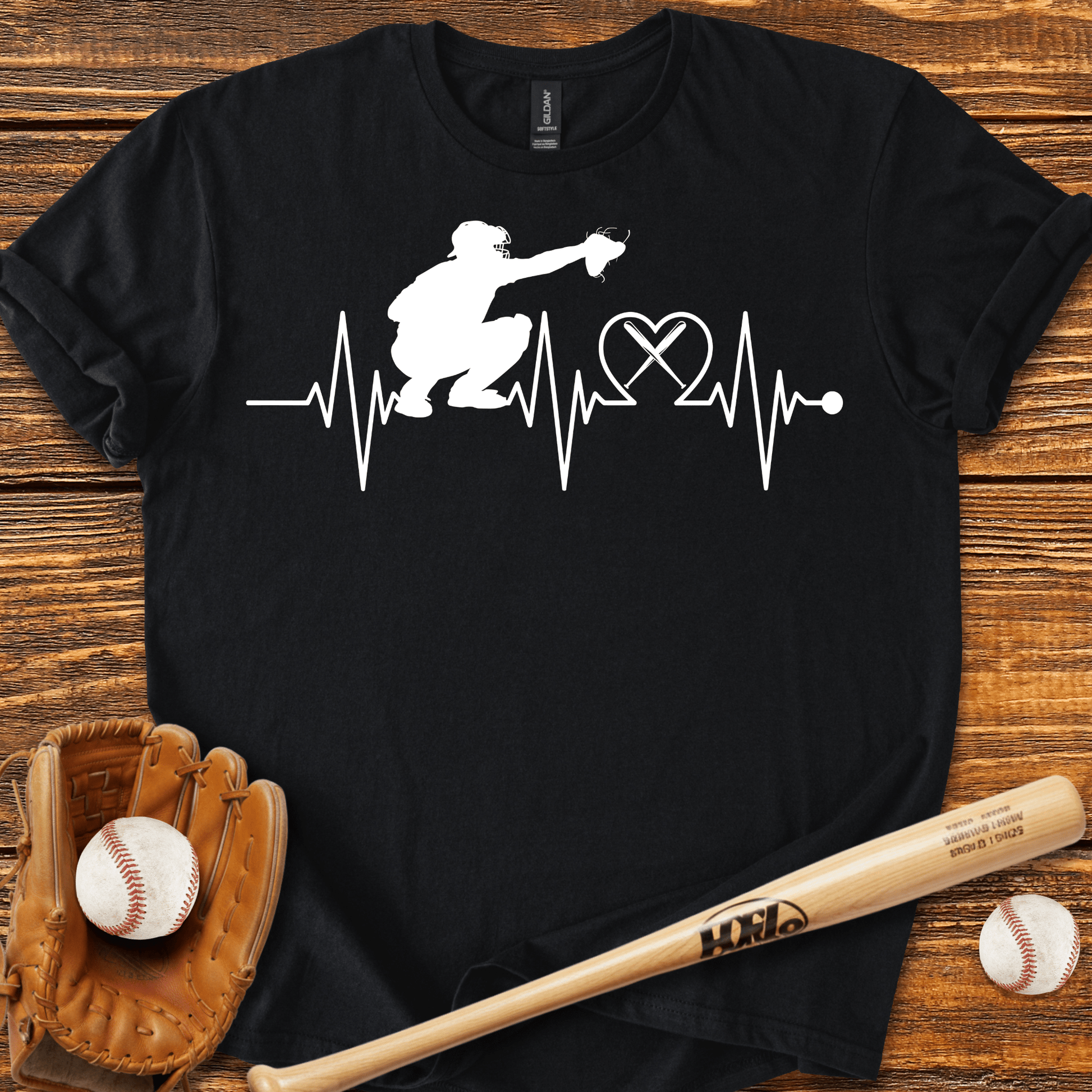 Heartbeat Catcher T-Shirt - HomeRun PrintsT-Shirt