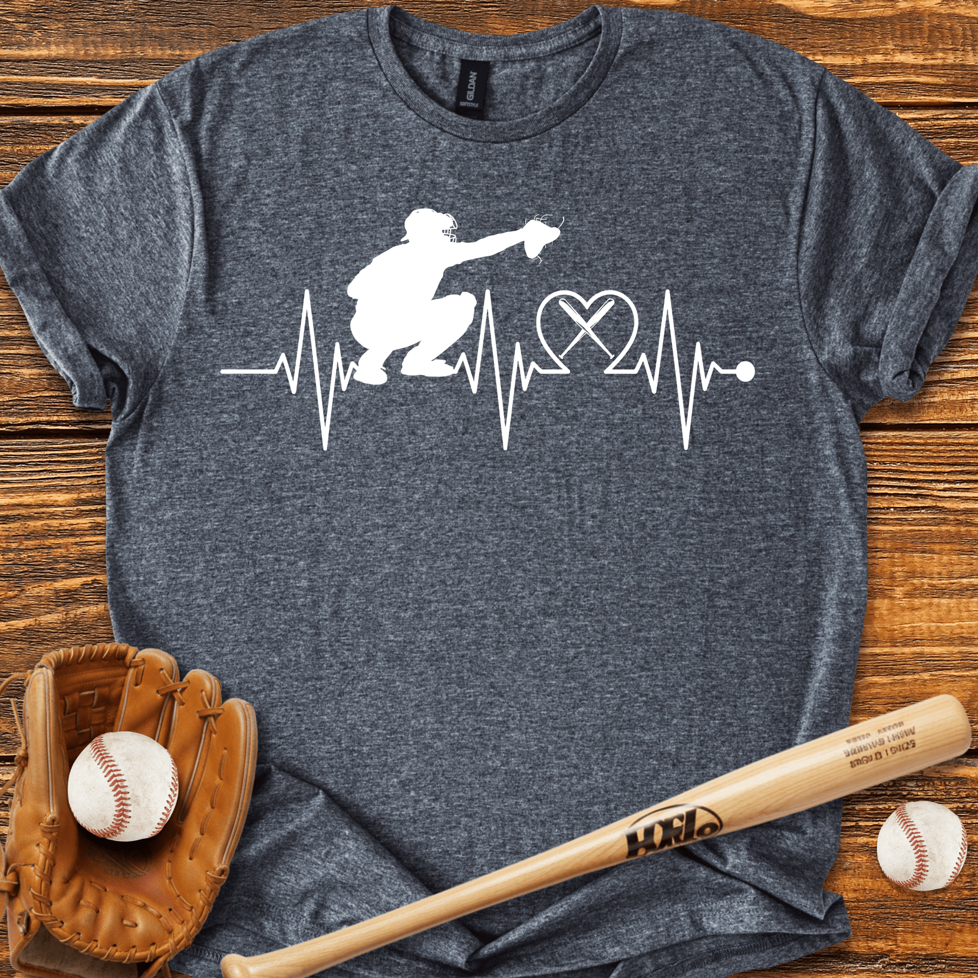 Heartbeat Catcher T-Shirt - HomeRun PrintsT-Shirt
