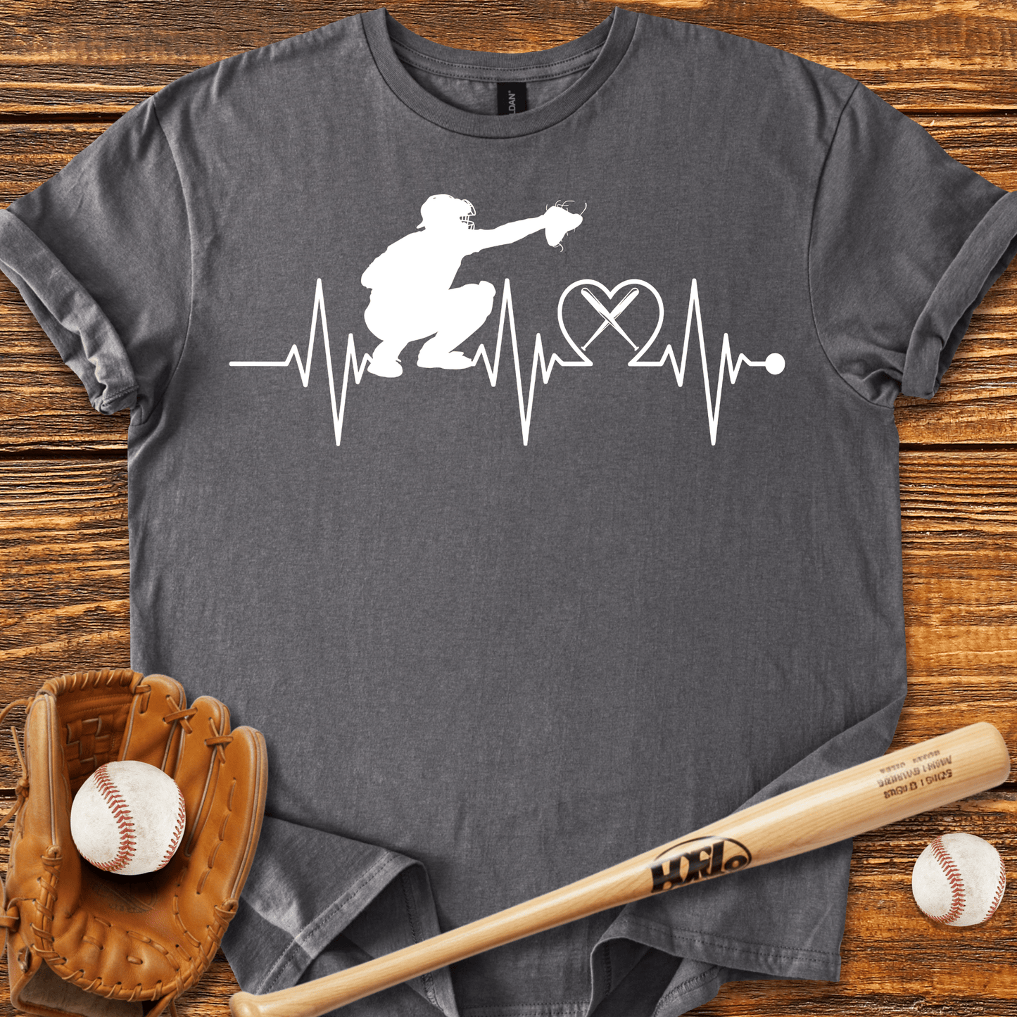 Heartbeat Catcher T-Shirt - HomeRun PrintsT-Shirt