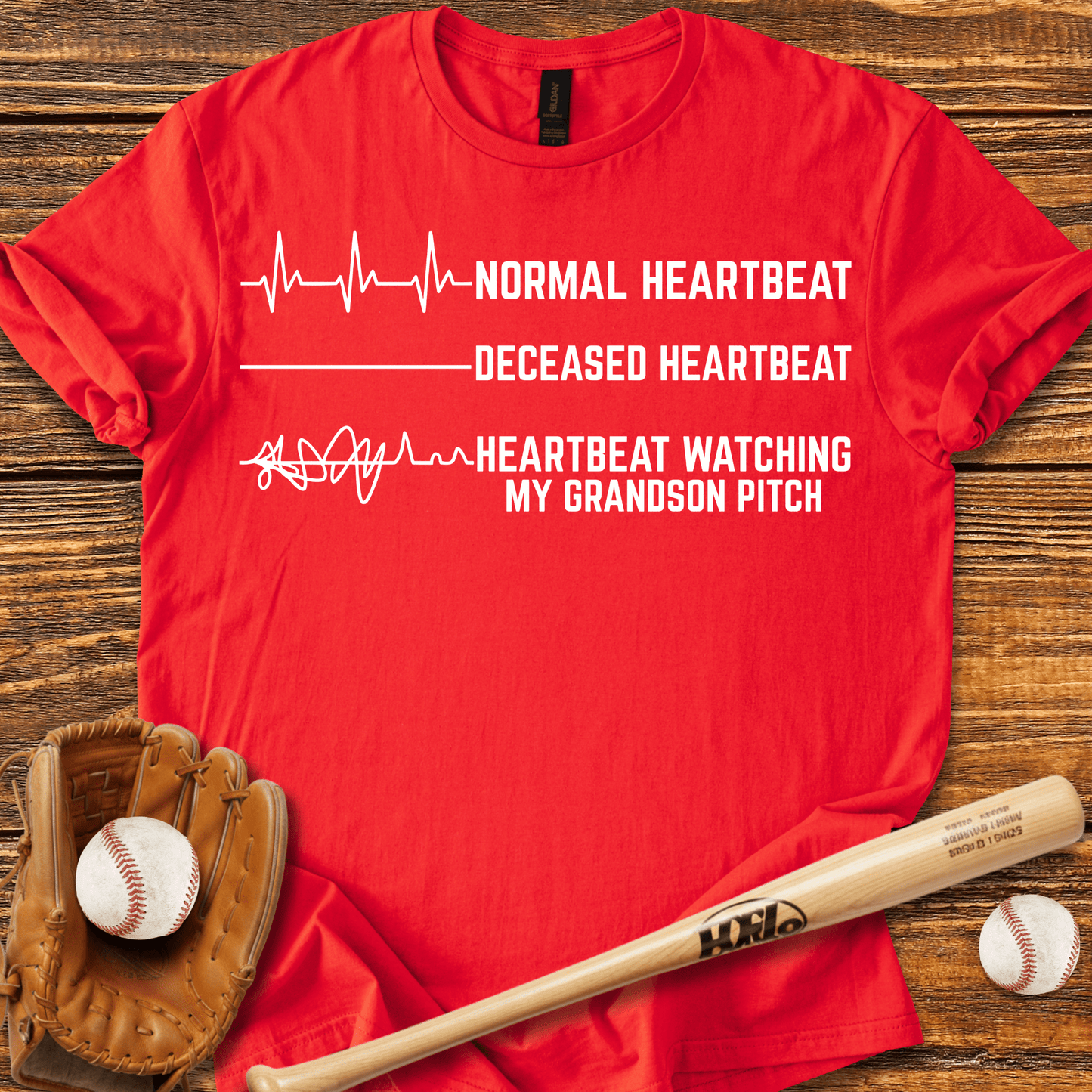 Heartbeat Grandma T-Shirt - HomeRun PrintsT-Shirt