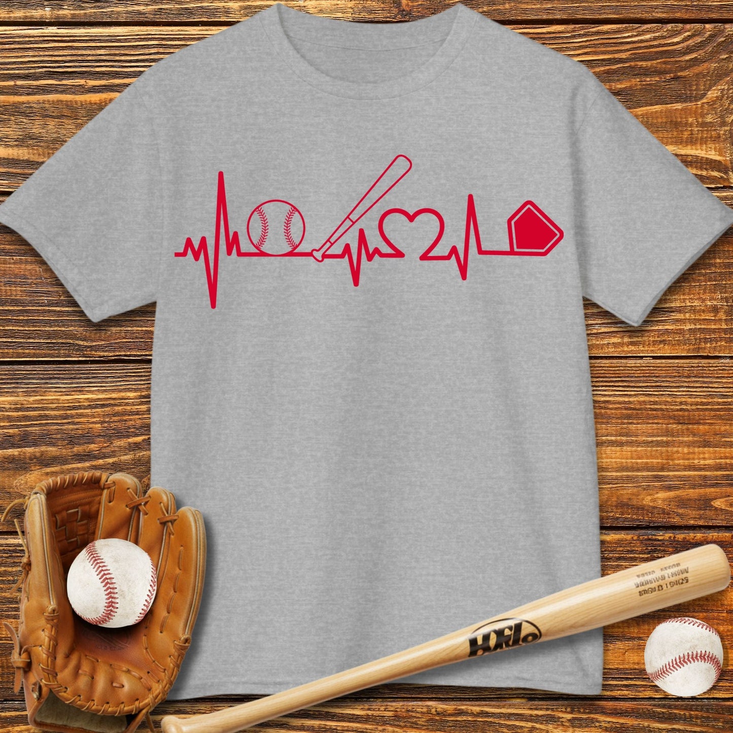 Heartbeat Kids T-Shirt - HomeRun PrintsKids clothes